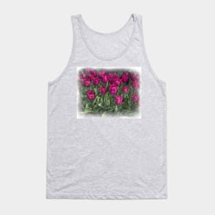 Family Of Red Tulips Tank Top